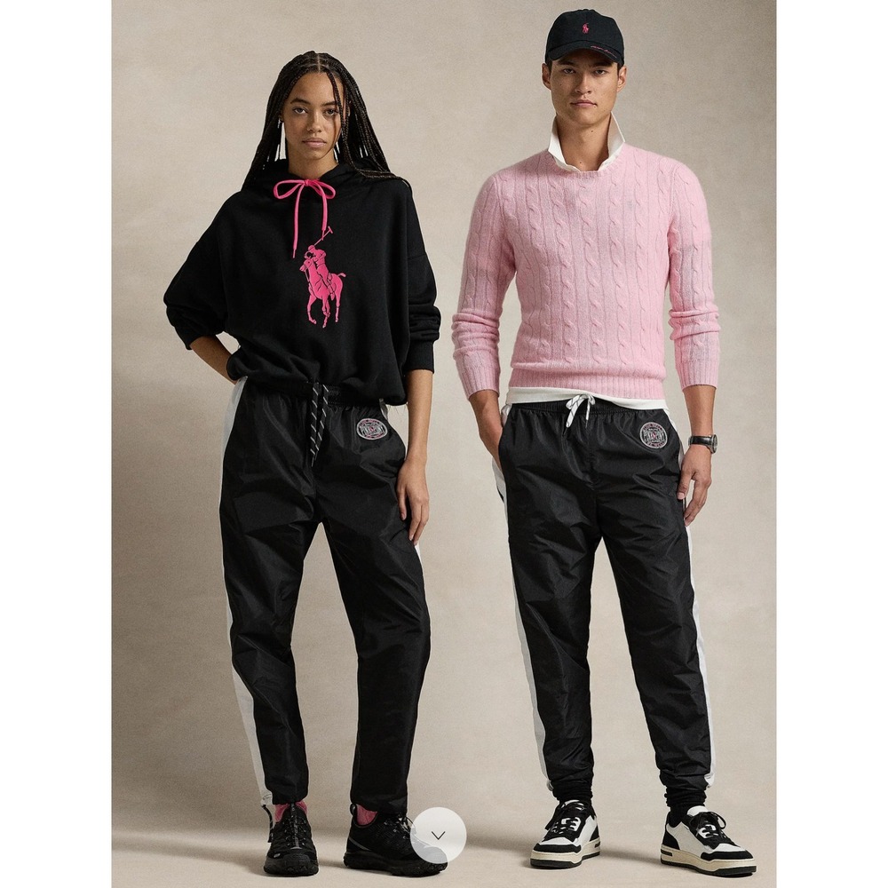 NWT$198 Polo Ralph Lauren Pink Pony Warm Up Pants Size Large
